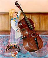 Mädchen mit Cello